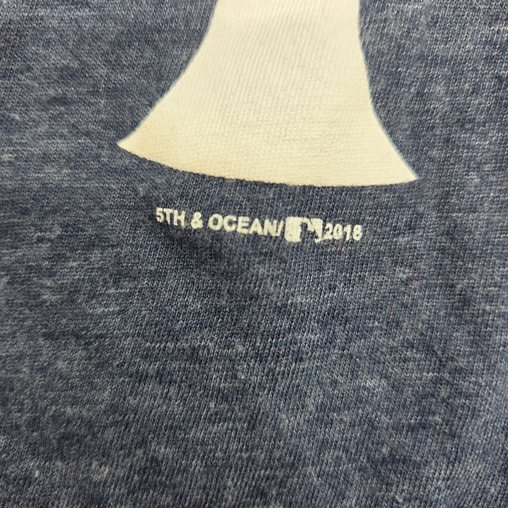 New York Yankees MLB Womens XL Tank Top 5th & Ocean Heather Navy Blue NY Logo - Picture 3 of 9